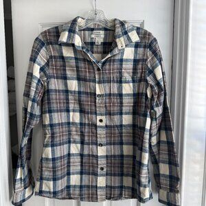 Women's Scotch Plaid Flannel Shirt, Relaxed Tall